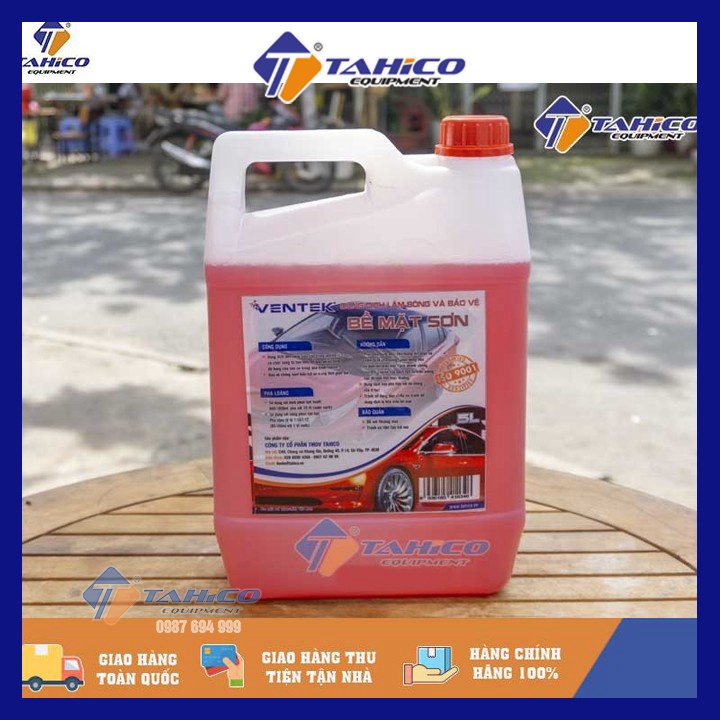 Hóa chất làm bóng sơn và bảo vệ thân xe Rollex Wax  5 lít - Tahico