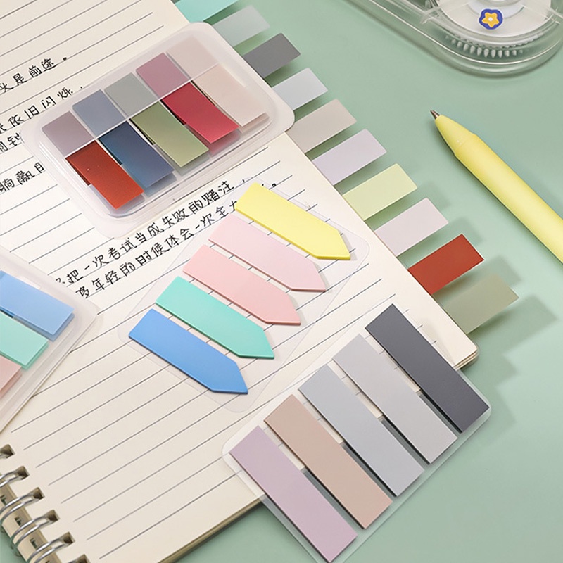 Morandi Giấy ghi chú dán ghi chú phân loại màu sắc phân loại thời gian N times