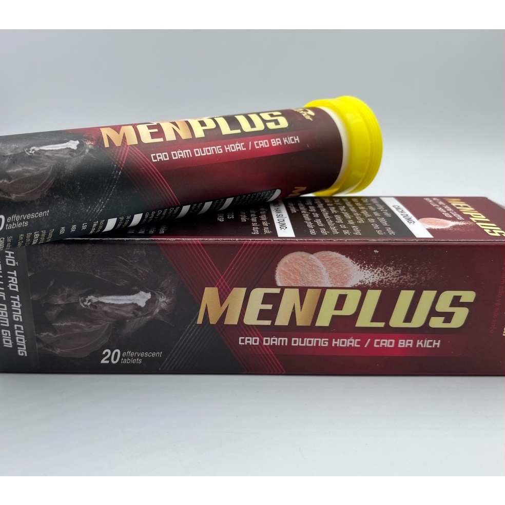 Viên sủi MENPLUS - hỗ trợ tăng cường sinh lực nam giới, Hỗ trợ bổ thận, mạnh gân cốt, giảm đau lưng, mỏi gối
