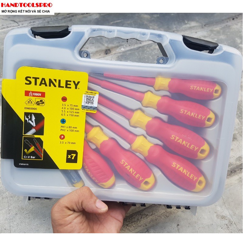 Bộ vít cách điện 1000V 7 cây Stanley STMT60175