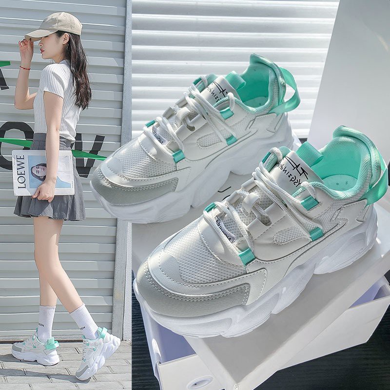 [Xu hướng năm 2021] Giày thể thao nữ khuynh hướng cao cấp  Giày dép nữ Sneakers3 màu có sẵn (278)