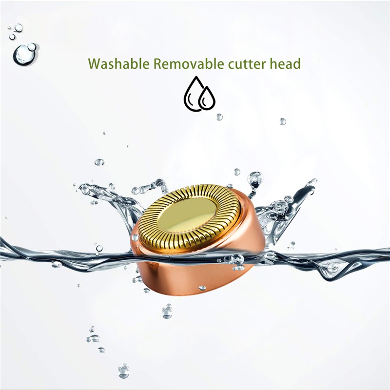 Ckeyin Máy Tẩy LôngTriệt Lông Mày 2 Trong 1 Mini Sạc Pin Có Tích Hợp Đèn máy cạo lông mini MT114