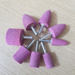 8 Đá mài trục 6mm hình nón, trụ >>