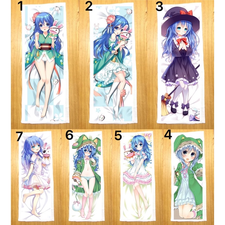 Gối ôm ngủ Yoshino Date A live dài 40cm x 1m ruột bông