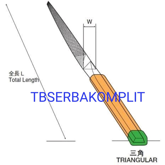 2 Dụng Cụ Dũa Hình Tam Giác Bằng Sắt 4 mm Sa01202 Của Nhật Bản