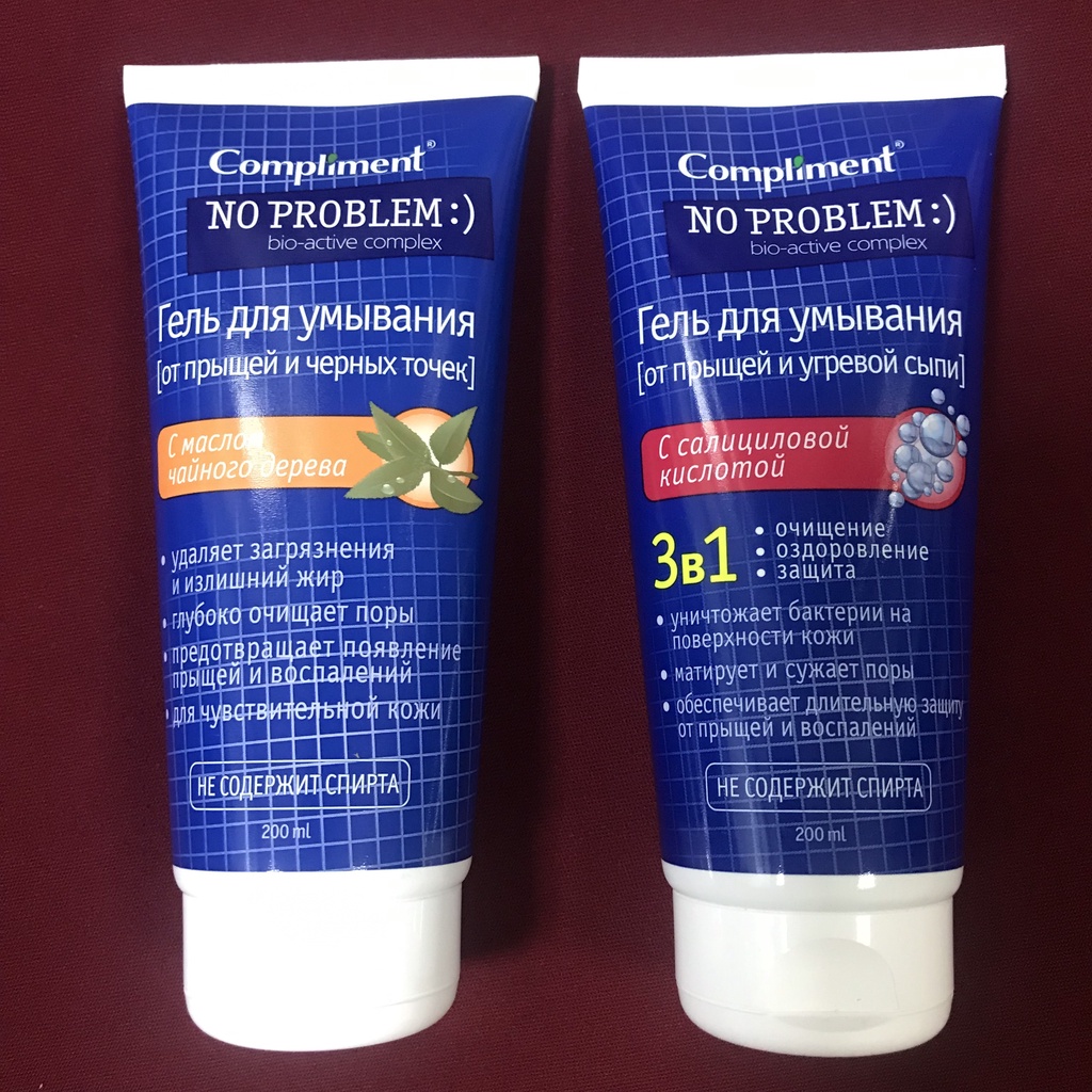 Sữa Rửa Mặt Compliment No Problem Không Cồn Giảm Mụn Và Sạch Sâu Lỗ Chân Lông