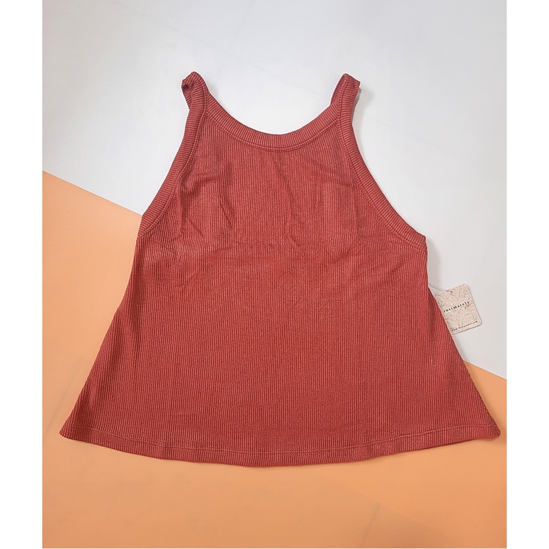 Áo Thun 2 Dây Sọc Gân Dáng Xòe INTIMATELY FREE PEOPLE  Tôn Dáng Xuất Xịn