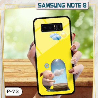 Ốp lưng kính 3D Samsung Galaxy Note 8- hình cute