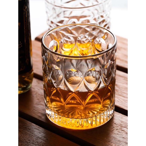 Ly thủy tinh uống rượu whiskey kiểu cổ điển sáng tạo kính