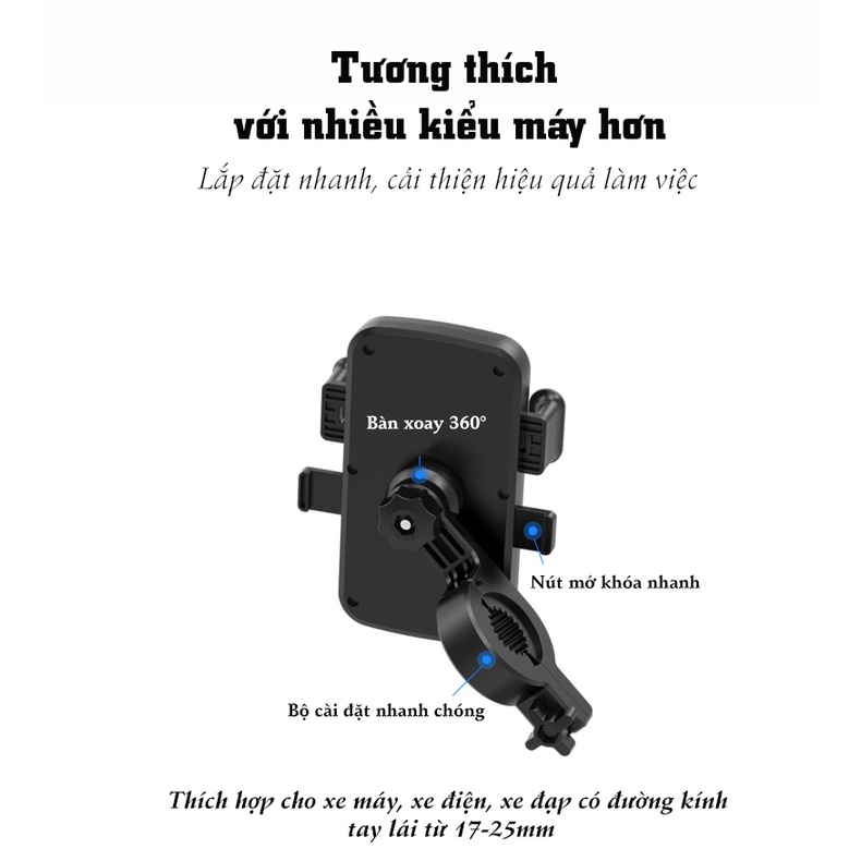 Giá đỡ điện thoại PISEN Riding M1 Phone (ND-CZ11) - Hàng chính hãng