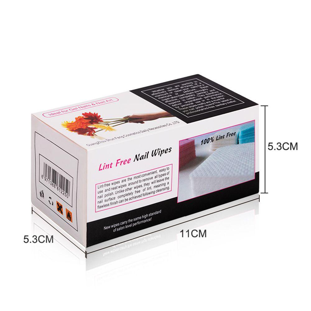 Set 250 Miếng Bông Cotton Nguyên Chất Không Xơ Dùng Để Lau Chùi Móng