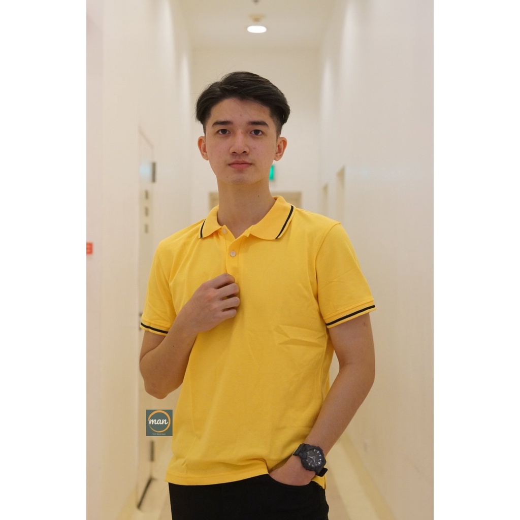 [SALE] Áo Thun Nam Polo Có Cổ Tay Ngắn Phối Màu ManVN | BigBuy360 - bigbuy360.vn