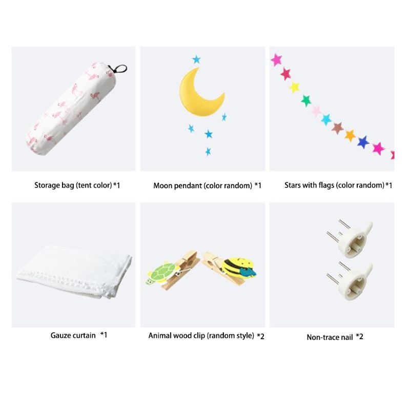 Lều Vải Cotton Dạng Lều Ngủ Có Thể Gấp Lại Dành Cho Trẻ Em