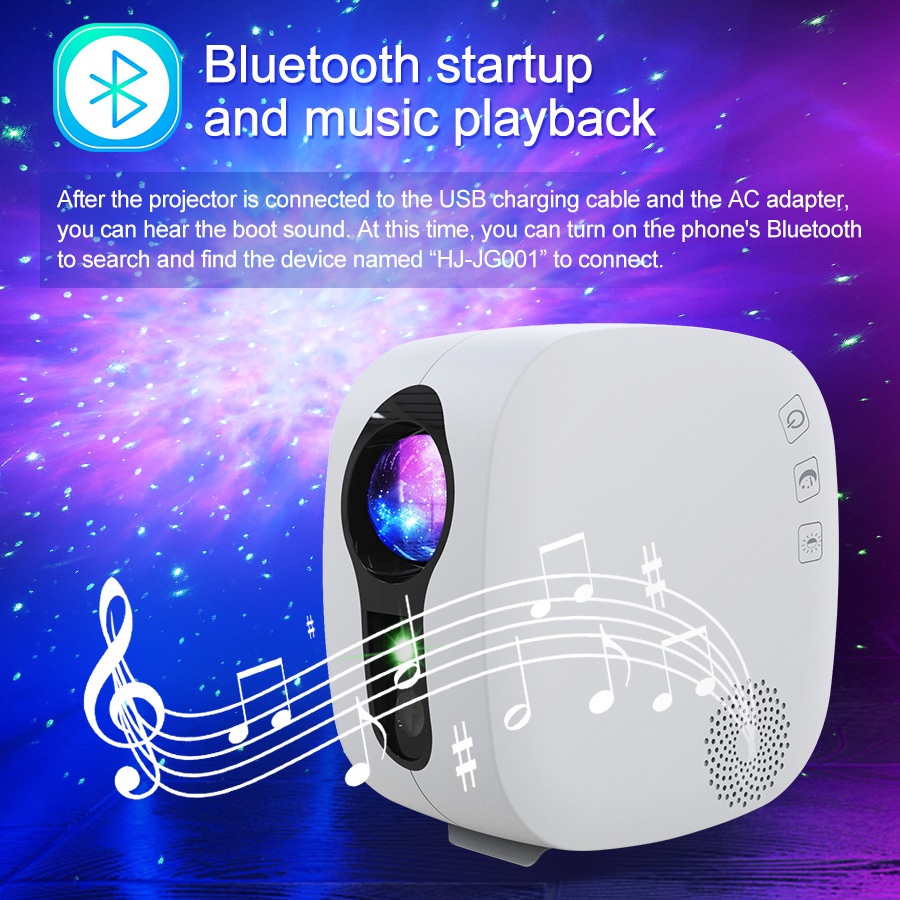 Đèn chiếu sao - vân mây thiên hà Starry Sky Projector kết hợp loa Bluetooth cho phòng ngủ, karaoke