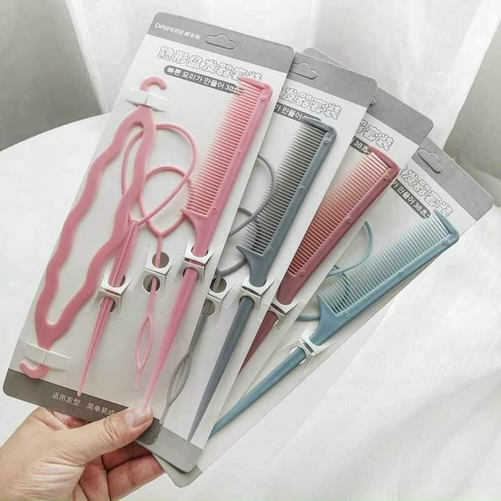 Set 4 dụng cụ tạo kiểu tóc (set)