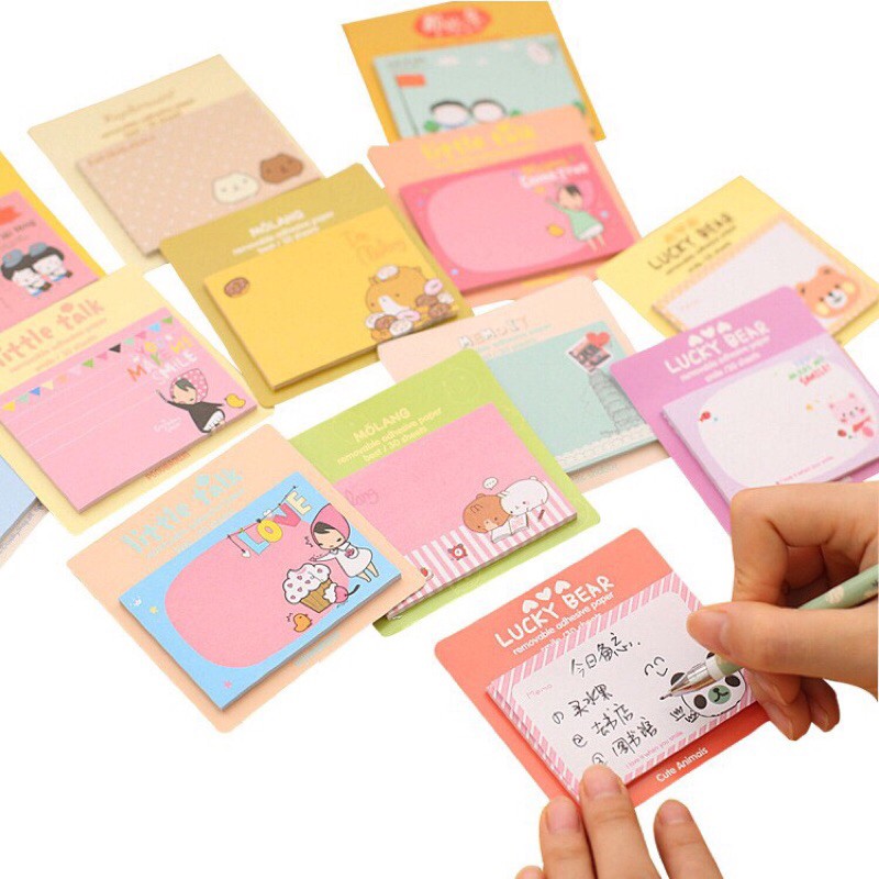 Giấy note sticker siêu dễ thương nhiều hình đẹp giá cực rẻ