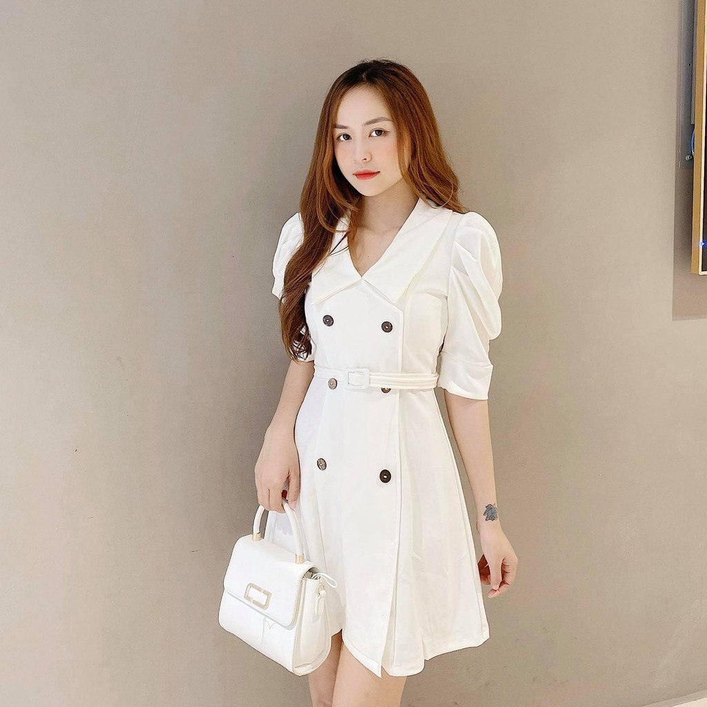 SALE Đầm giả vest khoan eo ( CB049) 119K