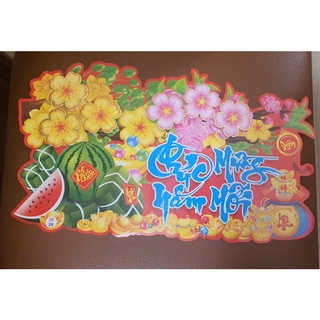 Decal trang trí tết