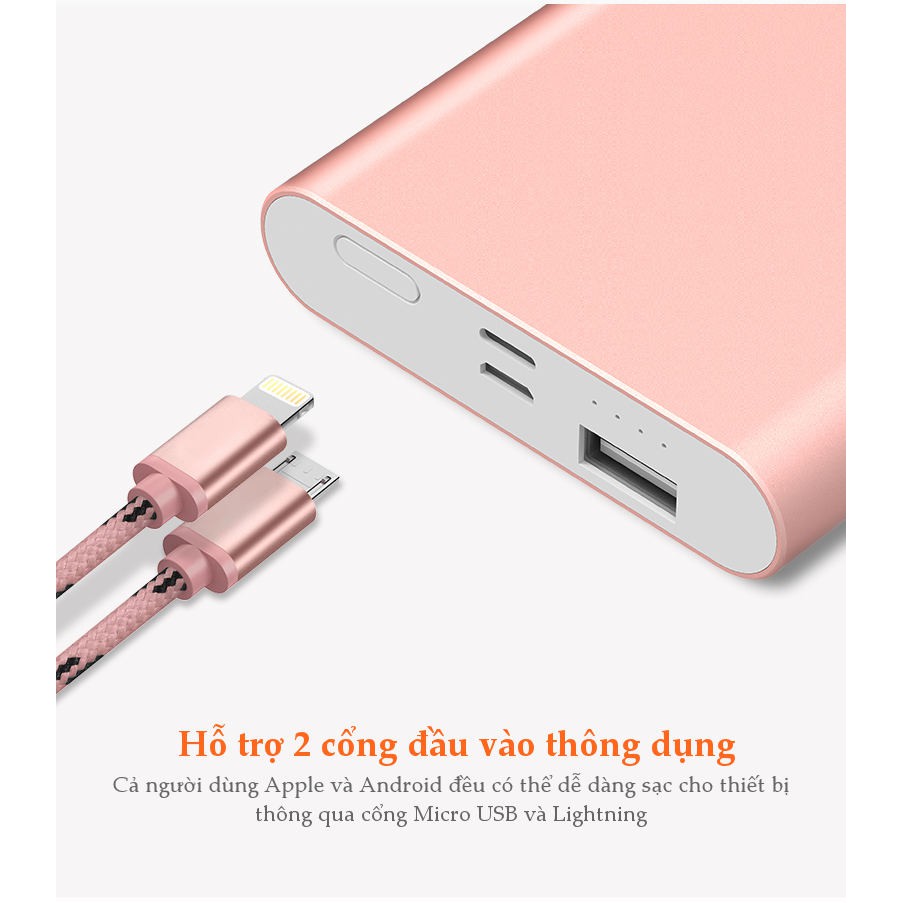 Sạc dự phòng 10000mAh Yoobao PL10 Polymer - Hàng chính hãng - Bảo hành 12 tháng 1 đổi 1