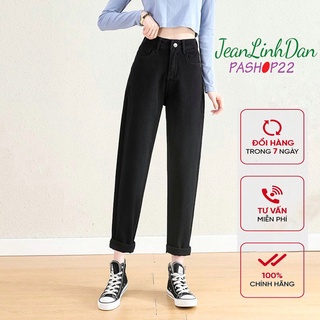 Quần bò baggy nữ quần jean đen baggy nữ quần jeans nữ lưng cao cạp cao quần nữ đẹp hot 2022 JeanLinhDanShop
