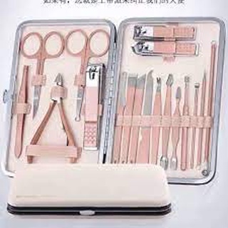 Bộ dụng cụ kềm làm móng 18 món cao cấp