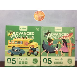 Mideer - xếp hình cấp độ 5 - 2 chủ đề - Mideer level 5