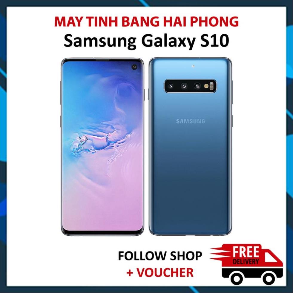 Điện thoại Samsung Galaxy S10, chip Snap 855 ram 8GB cảm biến vân tay ẩn màn hình