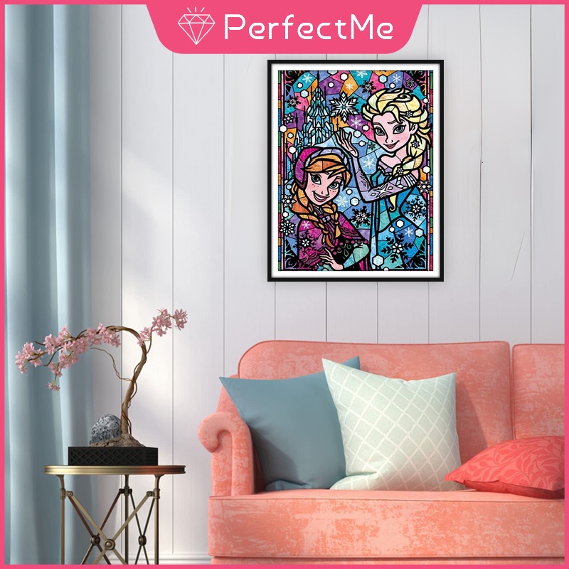 Bộ Tranh Đính Đá 5D Tự Làm 30x40cm Hình Nhân Vật Hoạt Hình Disney Độc Đáo