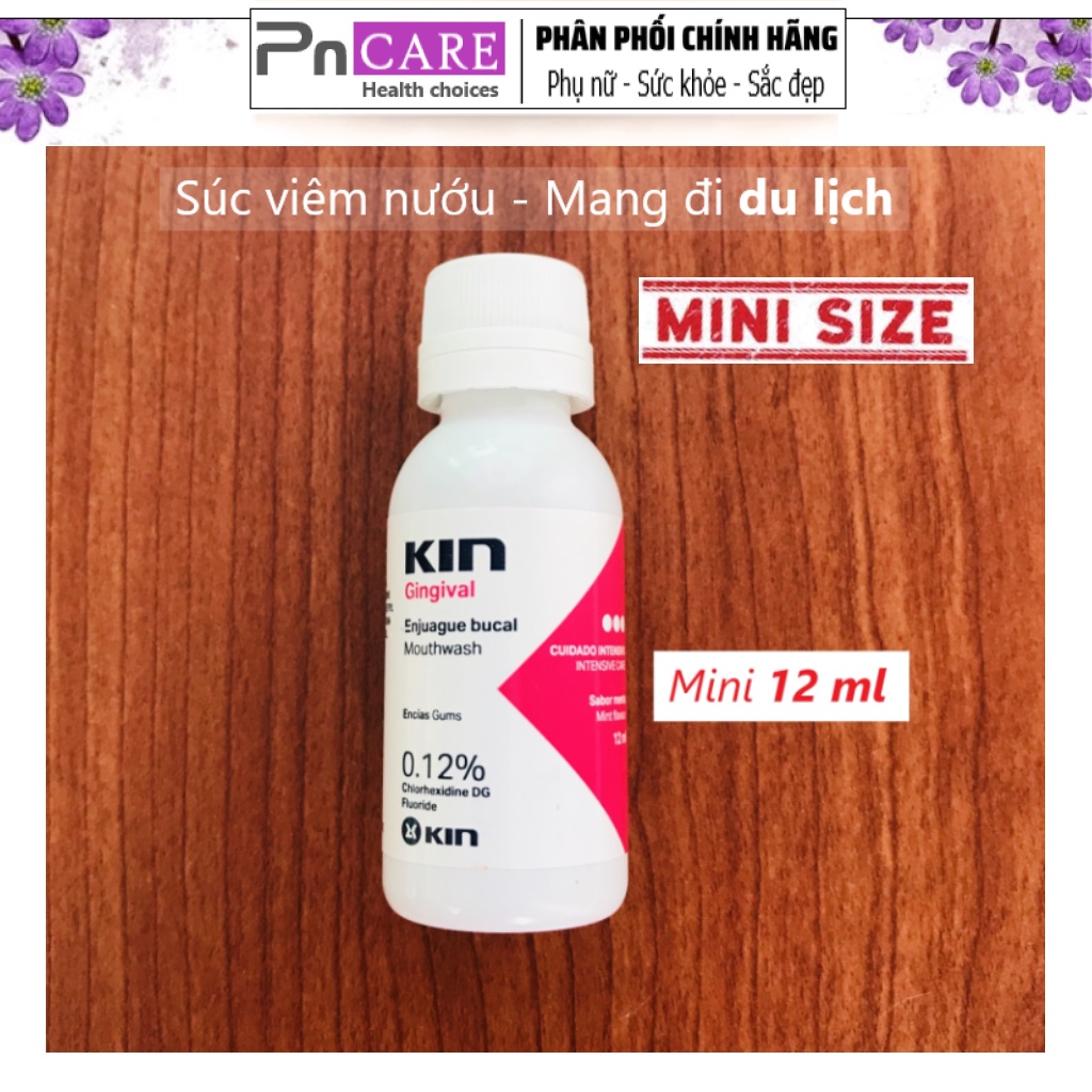 PnCARE | Súc Miệng Du Lịch - Kin Gingival mini ®12ml -  Tiện Dụng Mang Đi Du Lịch
