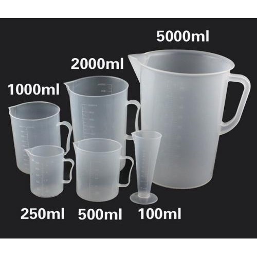 Ca đong định lượng 100ml 250ml 500ml 1000ml Ly đong định lượng Ca định lượng Ly định lượng nhựa cao 