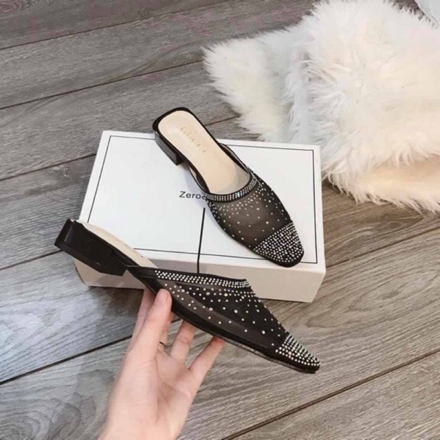 Sục lưới đính đá