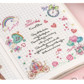 Set 40 sticker washi trang trí planner ,scrapbook
