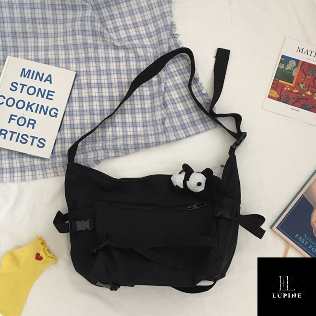 TÚI ĐEO CHÉO NỮ VẢI CANVAS THỜI TRANG HÀNG QUẢNG CHÂU ĐI HỌC ĐI CHƠI