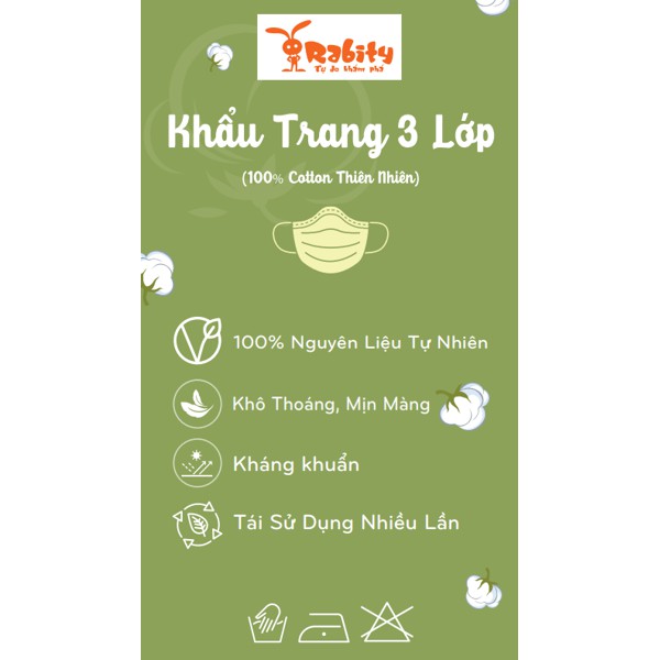 [Mã FARSST20K giảm 10K đơn 20K] (Gói 5 Cái) Khẩu Trang Vải Kháng Khuẩn Cao Cấp | BigBuy360 - bigbuy360.vn
