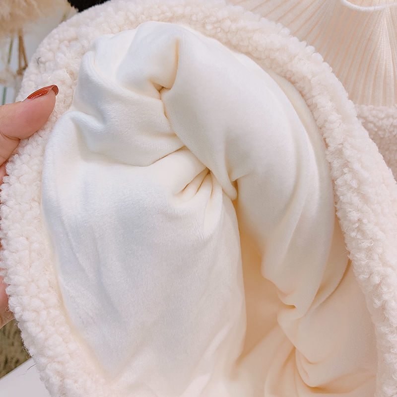 Set Áo Sweater Cổ Lọ Chất Liệu Nhung Dày Dặn Thời Trang Cho Bé Gái