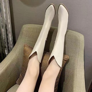 BOOT ĐẾ THẤP CỔ VÁT TREND 2020 ( order+ảnh thật)