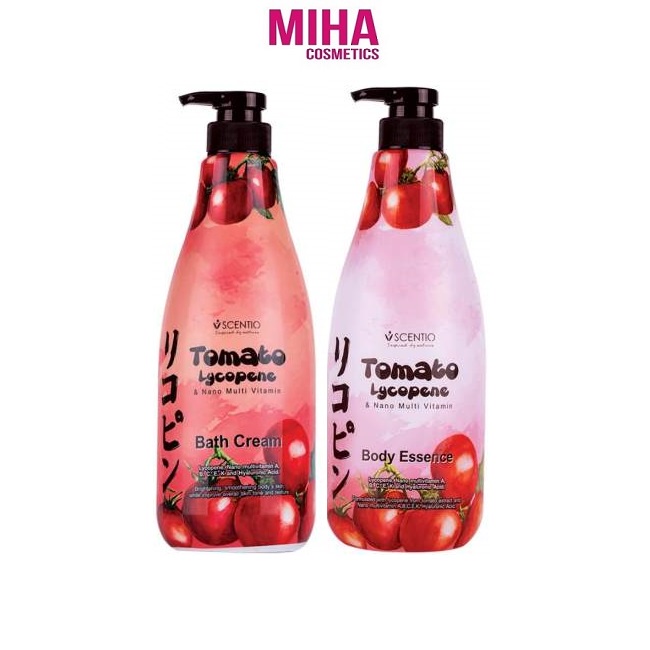 Sữa Tắm Hoặc Sữa Dưỡng Thể Cà Chua Dưỡng Ẩm Trắng Da Scentio Tomato 700ml Thái Lan