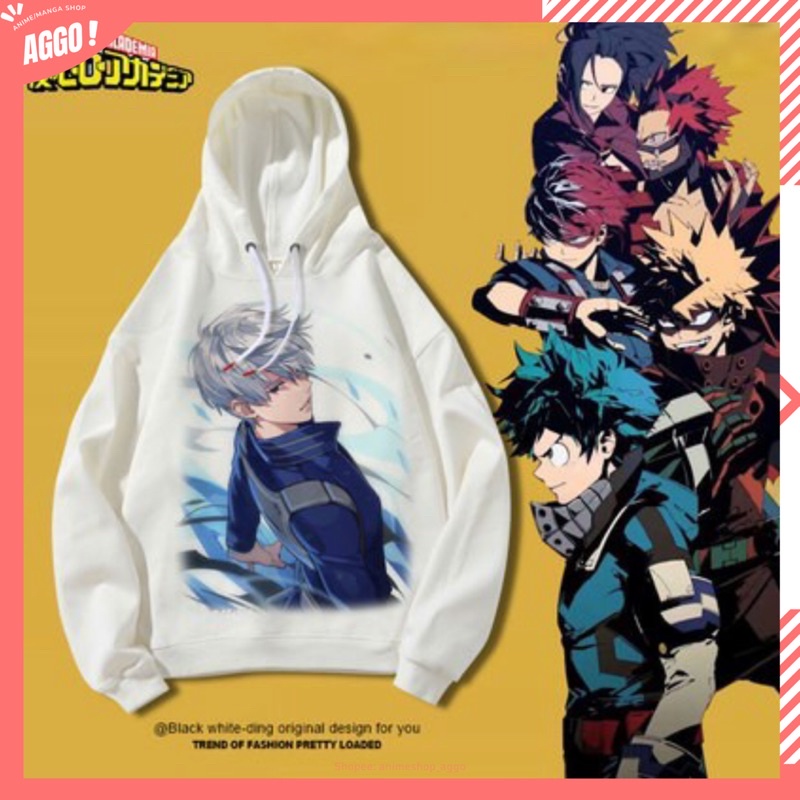 Áo Hoodie Nỉ Ấm Manga My Hero Academia - Học Viện Siêu Anh Hùng