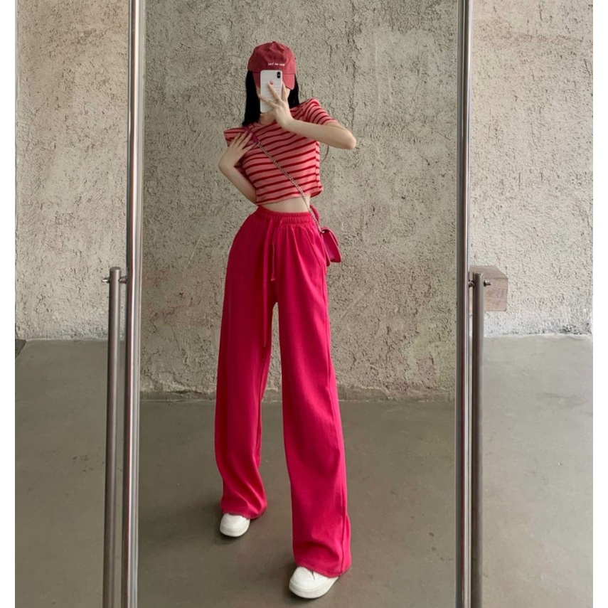 DIDIKA (BỘ)Set Áo Thun Ngắn Tay Cổ Tròn + Chân Váy Xòe Thời Trang Nữ