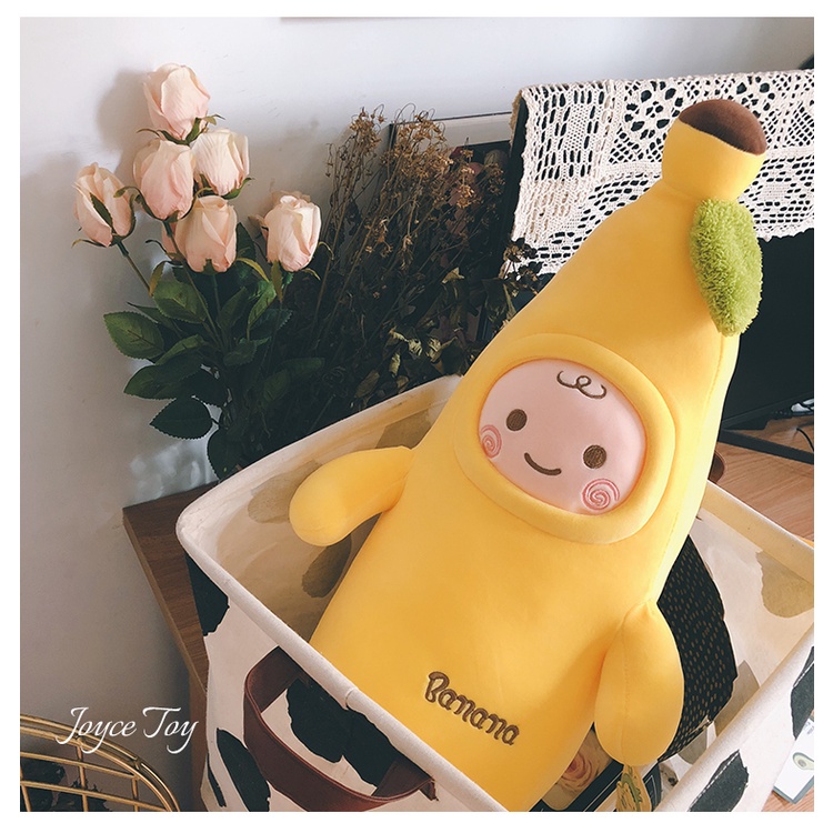 ✨120cm Cute Fruits Banana Plush Stuffed Toys Soft Banana Pillow Cushion for Home Bed Decor Funny Baby Kids Birthday Gifts