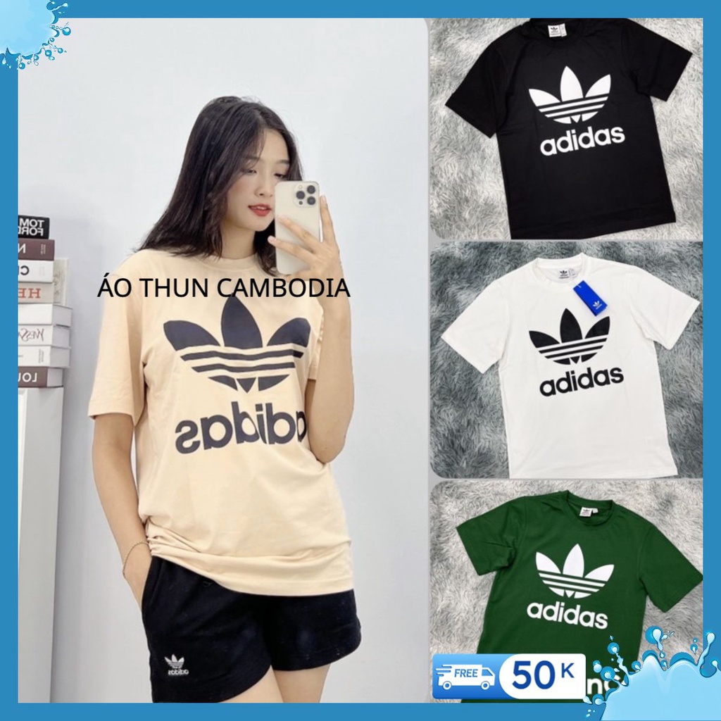 ÁO THUN Adidas , ÁO PHÔNG NỮ BASIX LOGO Ba lá thời trang