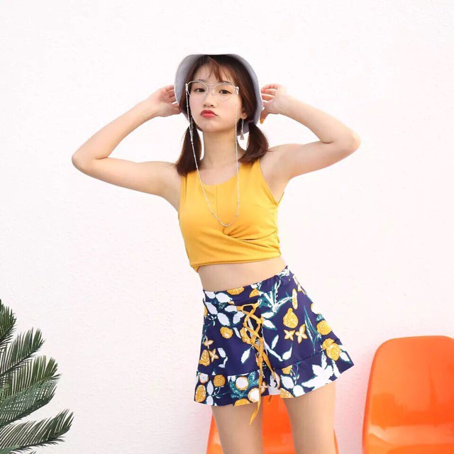 Set bikini đi biển 3 món( áo+váy+quần đùi ) - Hàng nhập khẩu | BigBuy360 - bigbuy360.vn