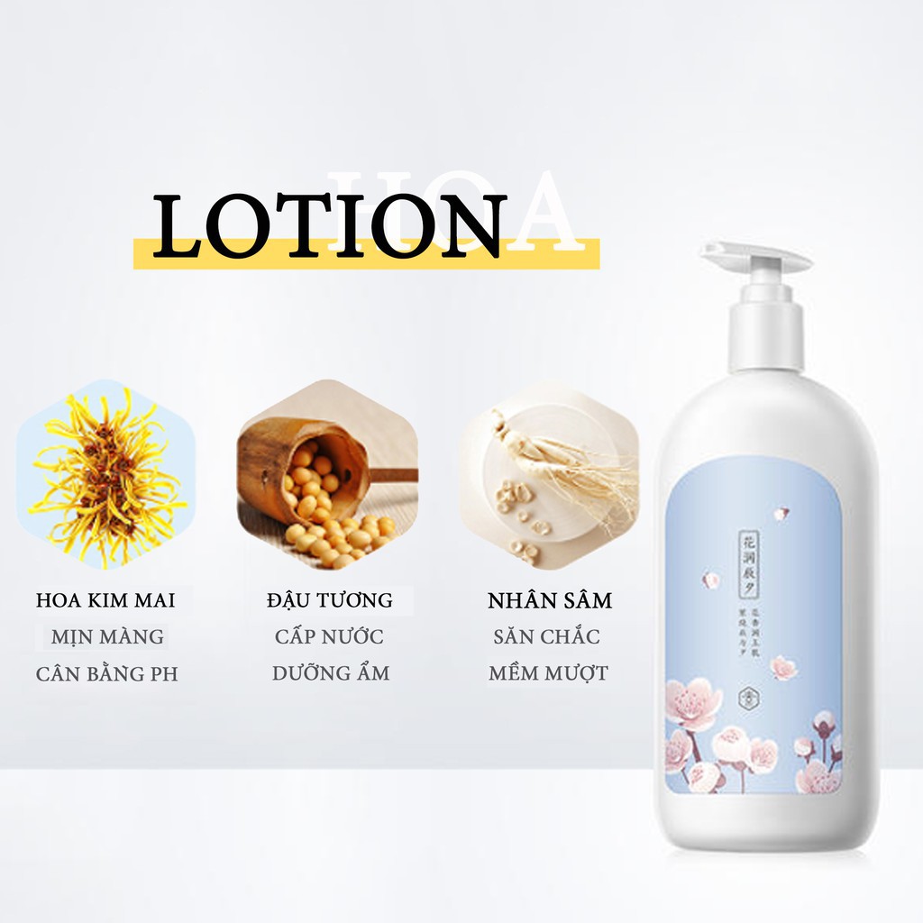 Body Lotion SOONPURE 450ml dưỡng ẩm làm trắng hương hoa 