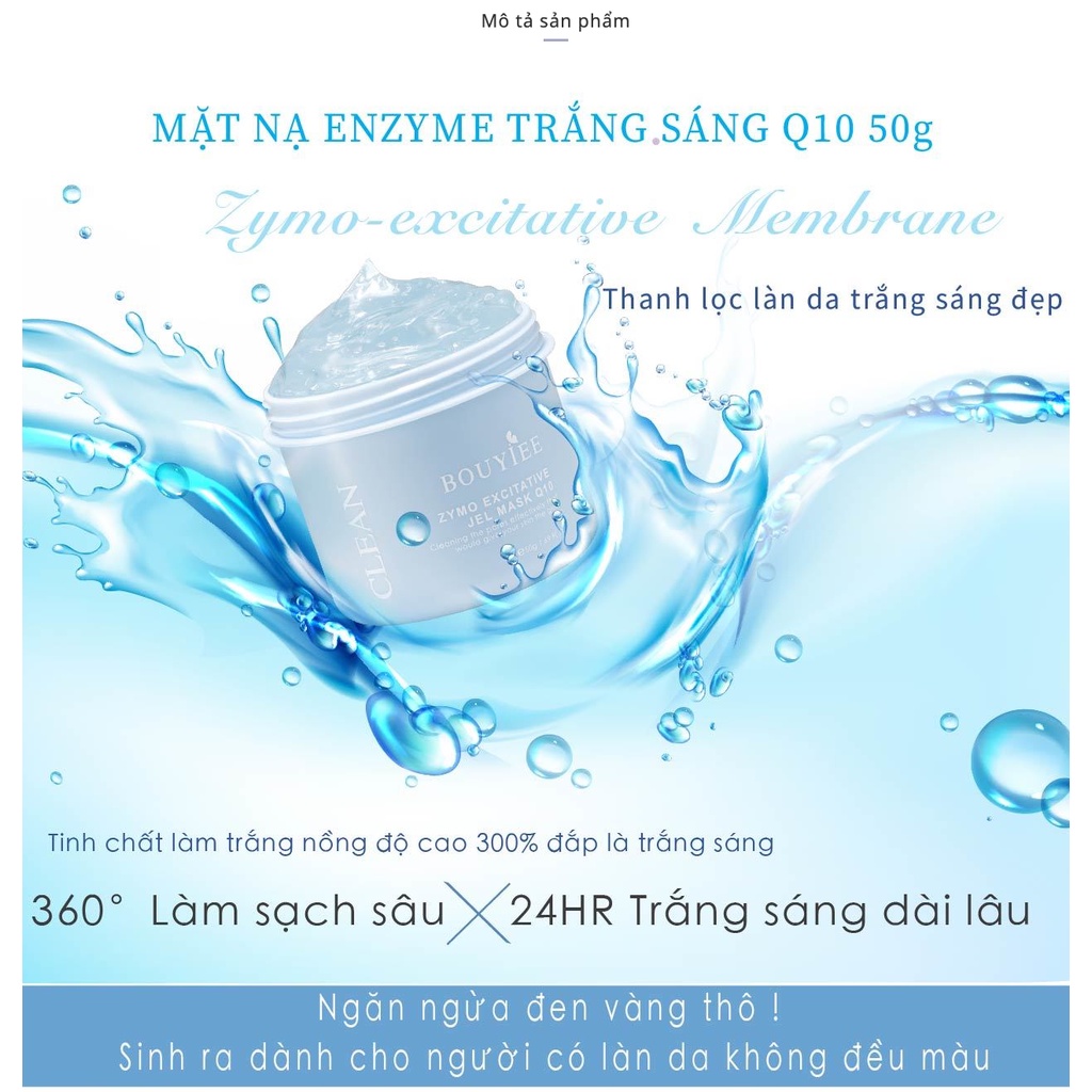 Combo mặt nạ thạch Bouyiee Ezynem + Thạch đen - Mask Taiwan nhập khẩu chính hãng (50G)