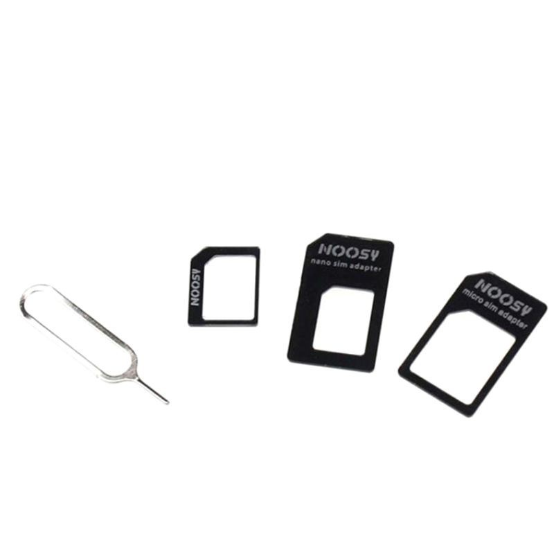 Đầu Chuyển Đổi Nano Sim Sang Micro Tiêu Chuẩn 4 Trong 1 Cho Iphone Samsung 4g Lte