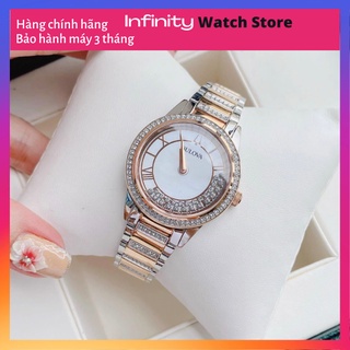Đồng hồ nữ bulova dây thép cao cấp tone demi model 98l246