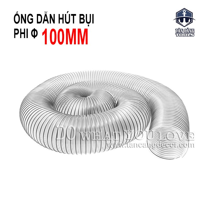 Ống Dẫn Hút Bụi Lõi Thép Phi 100 - 1 Mét