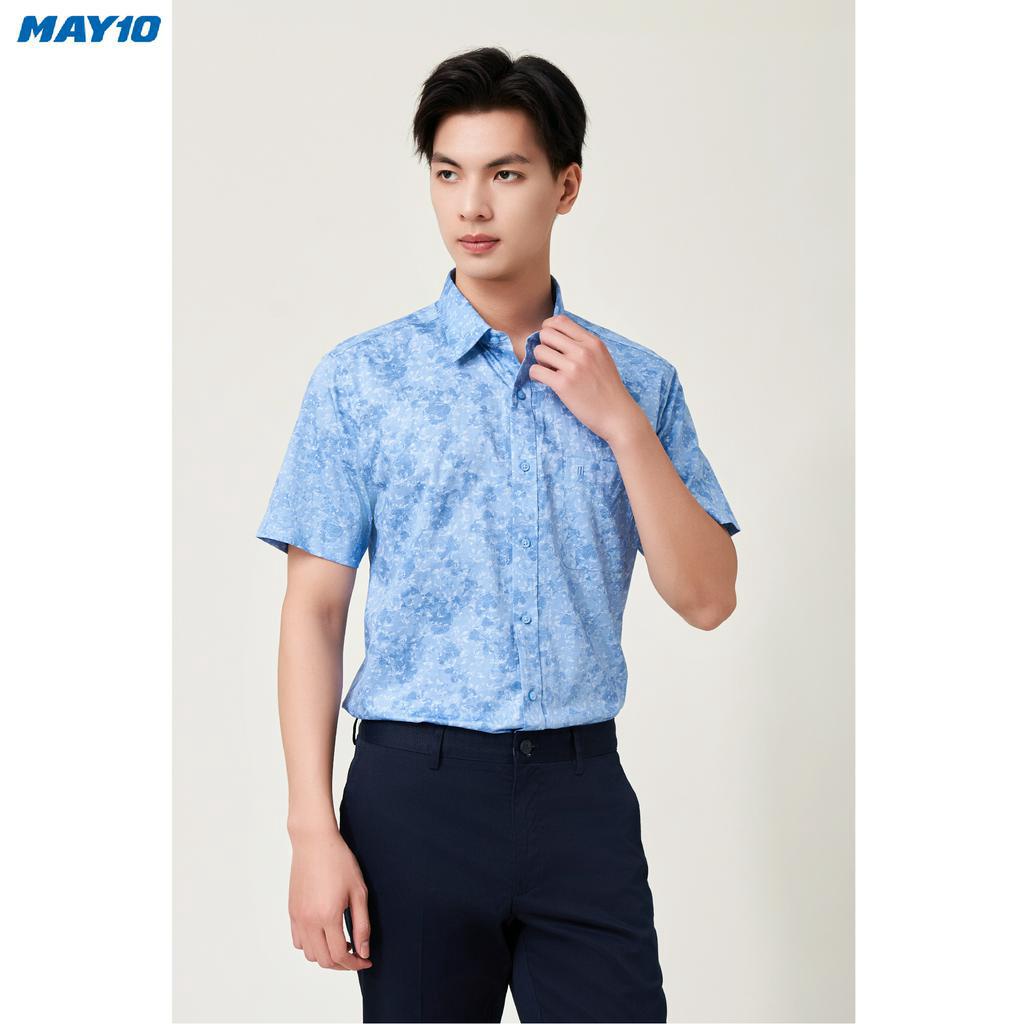 Sơ mi nam cộc tay May 10 form Regular mã 010120003 AH228