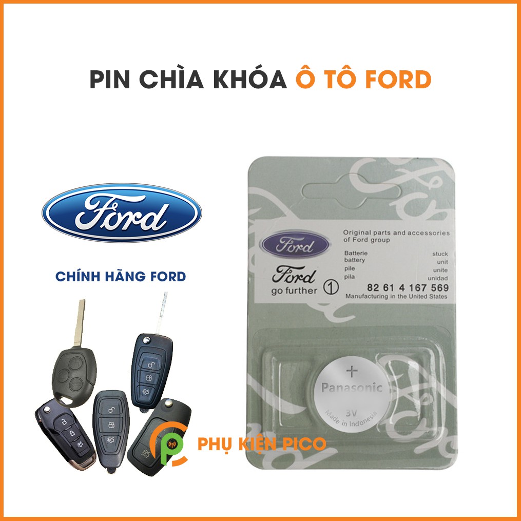 Pin chìa khóa ô tô Ford chính hãng Ford sản xuất tại Indonesia 3V