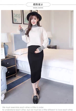 Chân váy len bầu